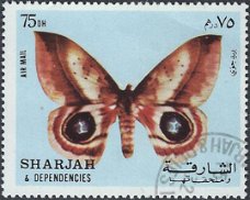 Postzegels Sharjah - 1972 - Vlinders (75)