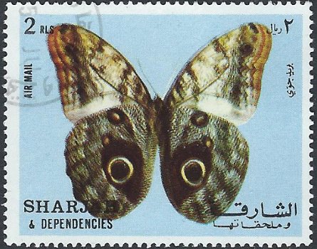 Postzegels Sharjah - 1972 - Vlinders (2) - 1