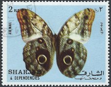 Postzegels Sharjah - 1972 - Vlinders (2)