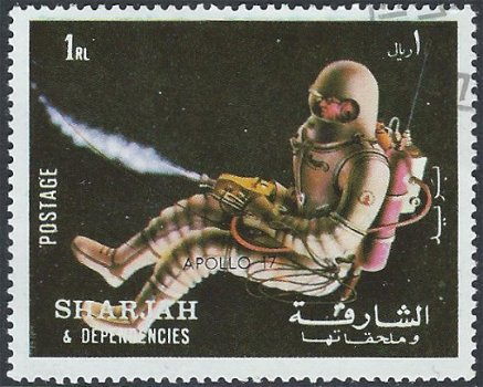 Postzegels Sharjah - 1972 - Apollo 17 (1) - 1