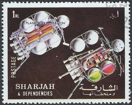 Postzegels Sharjah - 1972 - Ontdekking planeten (1) - 1