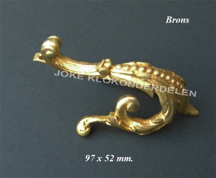 === Klokstel ornament = brons = oud === 40793 - 1