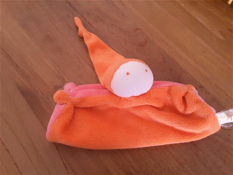 *1060 Difrax soft popje spookje Oranje Roze - 1