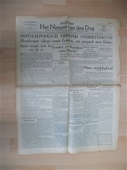 Het Nieuws van den Dag No. 13431 , Zaterdag 26 augustus 1939 - 1