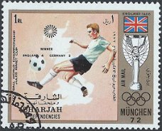 Postzegels Sharjah - 1972 - Jules-Rimet-Pokal (1)