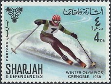 Postzegels Sharjah - 1968 Olympische Spelen - Grenoble (4)