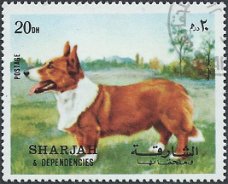 Postzegels Sharjah - 1972 - Honden (20)