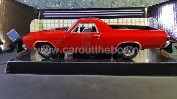 1970 Chevy El Camino SS 396 rood 1:24 Motormax - 1