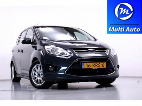 Ford Grand C-Max - 1.6 Titanium 7-persoons 1e Eigenaar Park Assist Stoelverwarming Leder Navi ECC LM - 1