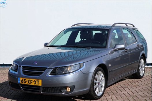 Saab 9-5 Estate - 1.9 TiD 150pk, Fleet uitv., Schuifdak, Clima, Cruise, Leder, Gr.navi, 17