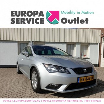 Seat Leon - 1.6 TDi Style connect, navi, tel, ecc, lm, donker glas, - 1