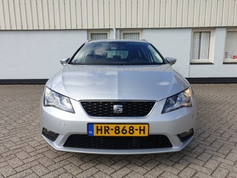 Seat Leon - 1.6 TDi Style connect, navi, tel, ecc, lm, donker glas, - 1