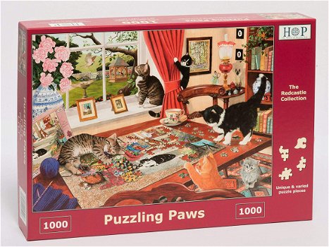 House of Puzzles - Puzzling Paws - 1000 Stukjes Nieuw - 2