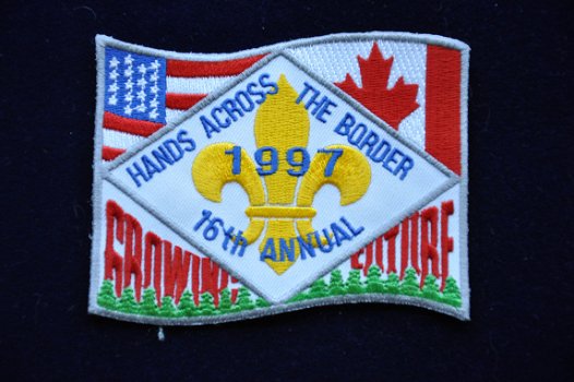 Scouting patch embleem Hands across the border 1997 - 1