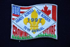 Scouting patch embleem Hands across the border 1997