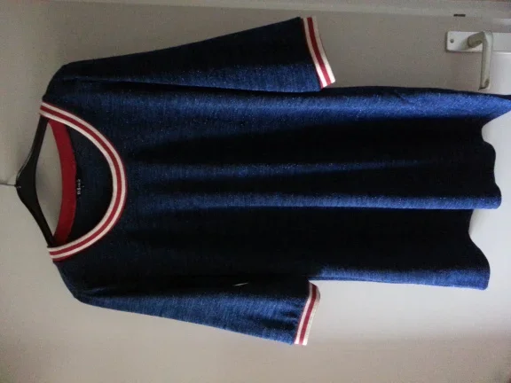 Blauw glitter tuniek maat L - nr. 1