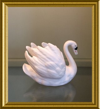 Mooi porseleinen Goebel beeldje : zwaan - 2