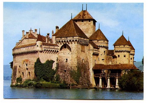 K026 Chillon Montreux Le chateau vu du Sud / Zwitserland - 1