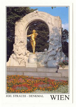 K034 Wien Wenen Vienna Johann Strauss Denkmal / Oostenrijk - 1