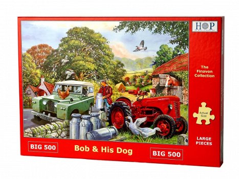 House of Puzzles - Bob & His Dog - 500 XL Stukjes Nieuw - 2