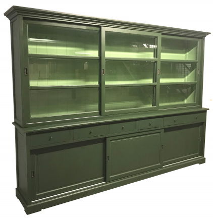 Buffetkast Uden Olijf groen - groen300 x 50/40 x 220cm - nr. 1