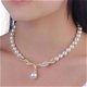 PAREL CHOKER KETTING MET KRISTAL GOUDKLEUR VOOR DE BRUID - 2 - Thumbnail