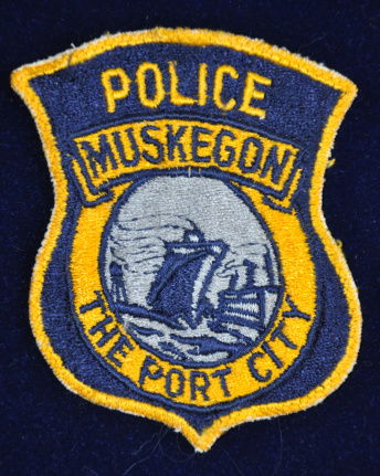 Amerikaanse politie patch Muskegon, Michigan police USA - nr. 1