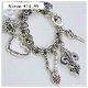 FLEUR DE LIS BEDELARMBAND ZILVERKLEUR - 2 - Thumbnail