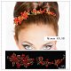 Haarcorsage diadeem met parels en kristal rood goudkleur - 1 - Thumbnail