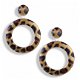 PANTER OORBELLEN IN ROZE OF BRUIN 1 PAAR 5,95 2 PAAR 10 EUR - 2 - Thumbnail