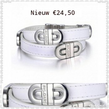 BVLGARI WIKKEL ARMBAND IN WIT - 2