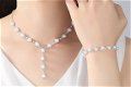 PAREL KRISTAL KETTING BRUID MET OORBELLEN EN ARMBAND - 2 - Thumbnail