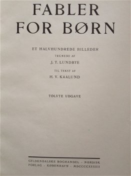 Fabler for Born - H.V. Kaalund - Noors - 1942 - hardcover - 2