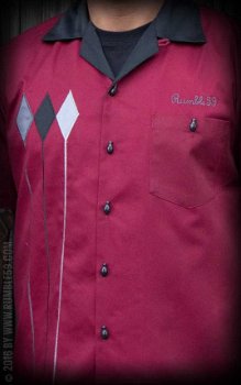 Rumble 59, Bowling Shirt Rebel Rods. - 3