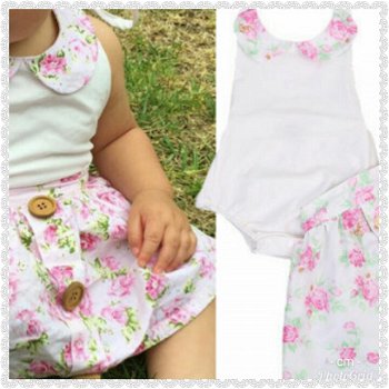 BABY ROMPER MET ROKJE EN HAARBAND MAAT 74/80 - 4