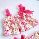 Petticoat broekje en topje met rozen mt 74/80 - 3 - Thumbnail