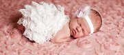 NEW BORN BABY ROMPER VAN KANT IN WIT MET HAARBAND MAAT 50/62 - 3 - Thumbnail