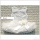 Baby petticoat jurk met rozen satijnen strik en haarband in wit maat 74/80 - 1 - Thumbnail
