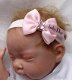 Baby dior haarband met satijnen strik in wit of roze - 2 - Thumbnail