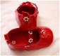 BABY SCHOENEN IN ROOD LAK MET WITTE BLOEMEN EN KRISTAL MAAT 18/19 - 1 - Thumbnail