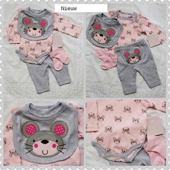 BABY ROMPER MET LEGGING SLAB EN SOKJES MAAT 62/68 - 1