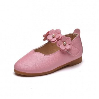 SCHOENEN IN ROZE MET BLOEMEN HARDE ZOOL MAAT 24 - 1