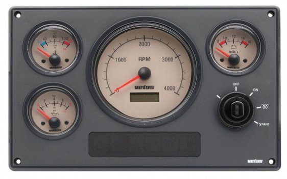 Motorpaneel type MP34 12V, Linea Nost (0-4000 rpm) - 1