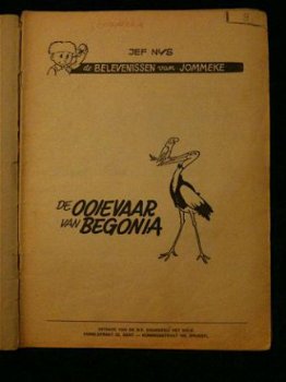Origineel oud stripboek Jef Nijs 8: De Ooievaar van Begonia - 3