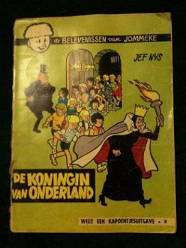 Origineel oud stripboek Jef Nijs 4:De Koningin van Onderland - 1