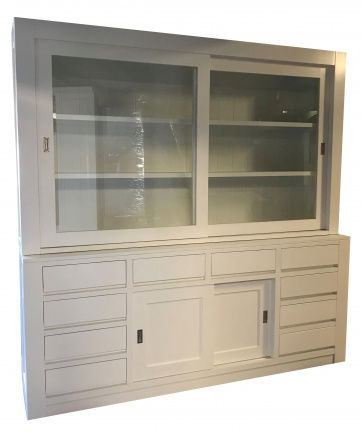 Buffetkast Volkel wit greeploos 220 x 50/40 x 220cm 10 laden - nr. 1