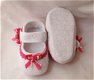 BABY DIOR SCHOENEN IN WIT BRODERIE MET FUCHSIA ROZE MAAT 18 - 3 - Thumbnail