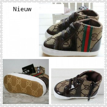 Baby gucci schoenen gympen in bruin maat 17 18/19 20/21 - 1