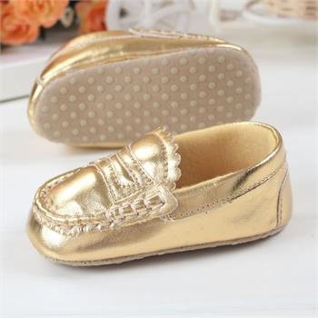 BABY MOCCASINS SCHOENEN IN GOUD MAAT 17 - 1