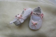 BABY DIOR SCHOENEN IN WIT MET ROOSJES MAAT 17/18/19/20